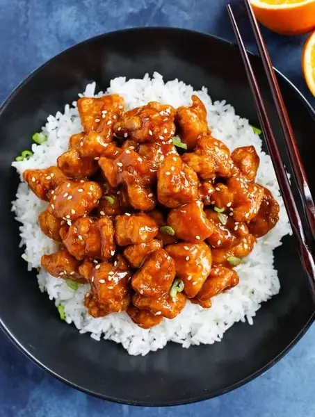 gourmet-kitchen - Orange Chicken with Steamed Rice 陳皮雞配蒸飯