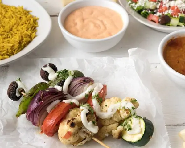 grab-a-gyro - Veggie Kebob Platter