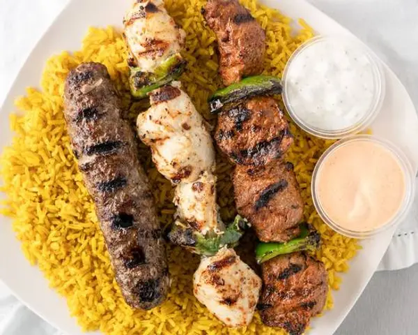 grab-a-gyro - Combo Kebob Platter