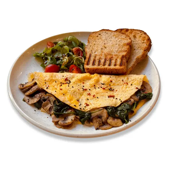 gran-gusto-wrocaw - Omlet z pieczarkami i szpinakiem