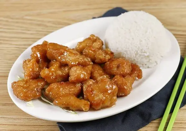 grant-place - Crispy Orange Chicken Over Rice (橙鷄飯)