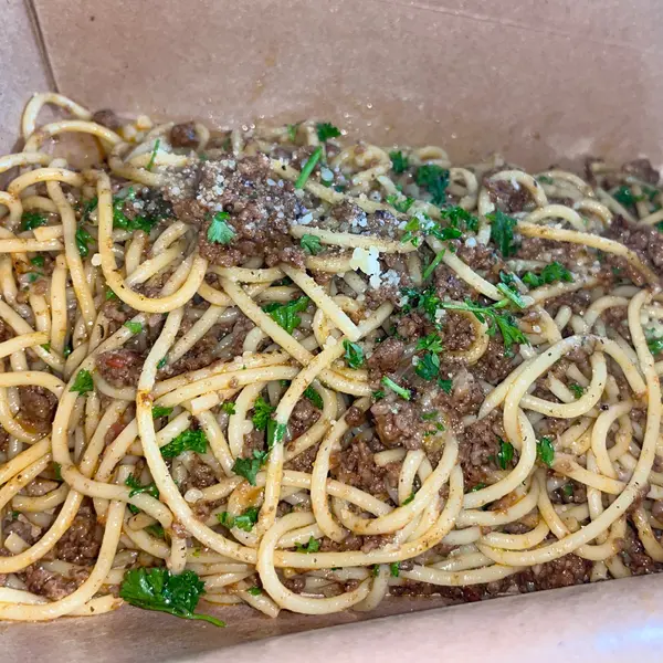 greco-romano-greek-italian-cuisine - Spaghetti a la boloñesa
