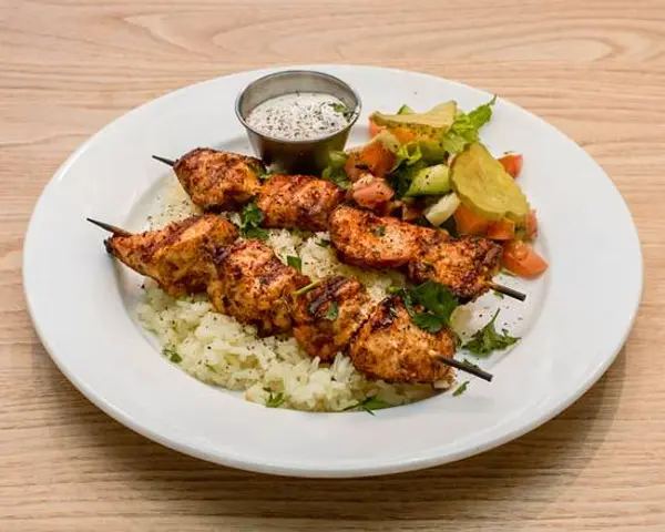 gyros-and-tzatziki - Chicken Kebab Plate (2 Skewers)