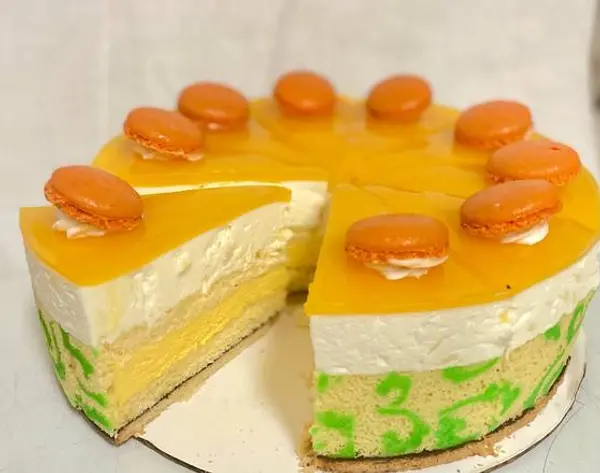 hahdough-german-bakery - Mango-Zitronentorte (Mango Lemon Cake) Slice