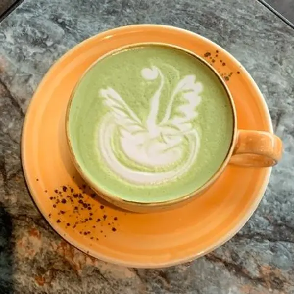 hasari-cafe - HOT GREEN TEA LATTE