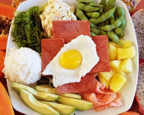 hawaiian-grill-poke - Grilled SPAM & Fried Egg