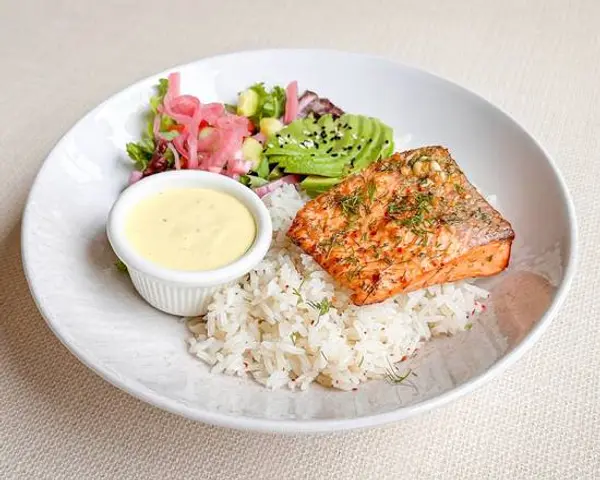 healthyish-keto-bowls - Salmon Rice Bowl