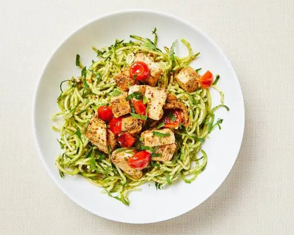 healthyish-keto-bowls - Keto Chicken Pesto Zoodle