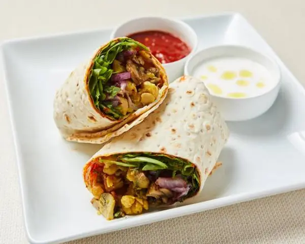 healthyish-keto-bowls - Chickpeas Wrap w Fries (V)