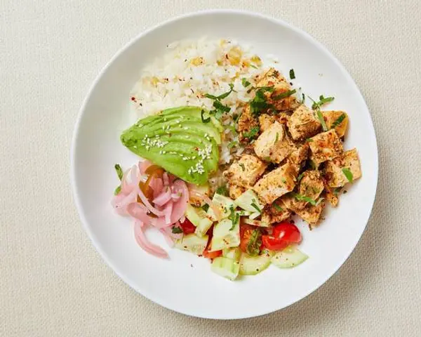 healthyish-mediterranean-bowls - Mediterranean Chicken Rice Bowl