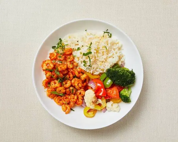 healthyish-mediterranean-bowls - Mediterranean Shrimp KETO Rice Bowl