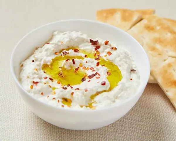 healthyish-mediterranean-bowls - Eggplant Yogurt Dip with Pita