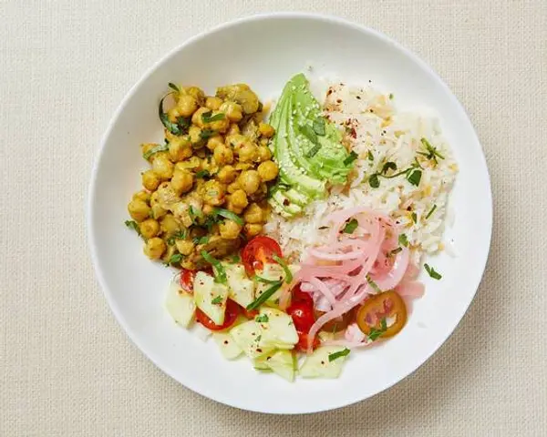 healthyish-mediterranean-bowls - Mediterranean Chickpeas Rice Bowl (V)