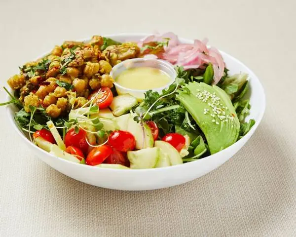 healthyish-mediterranean-bowls - Mediterranean Chickpeas Salad (V)