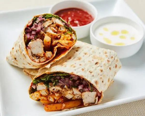 healthyish-mediterranean-bowls - Mediterranean Chicken Wrap w Fries