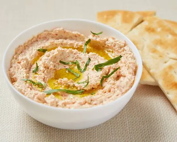 healthyish-mediterranean-bowls - Carrot Yogurt Dip with Pita