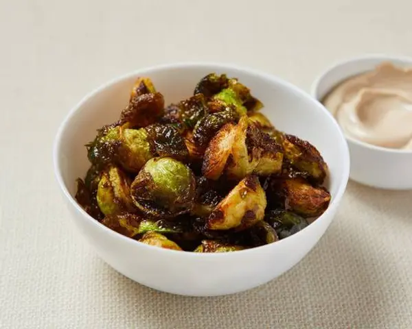 healthyish-mediterranean-bowls - Crispy Brussels Sprouts