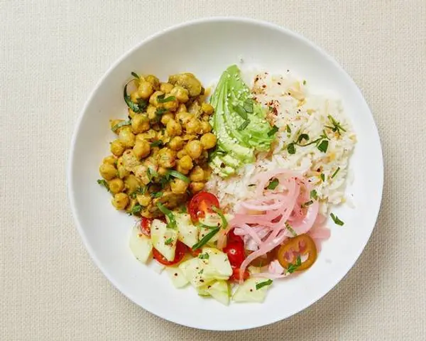 healthyish-republic - Mediterranean Chickpeas Rice Bowl (V)