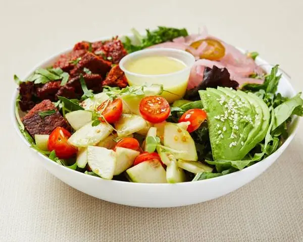 healthyish-republic - Mediterranean Lamb Kebab Salad