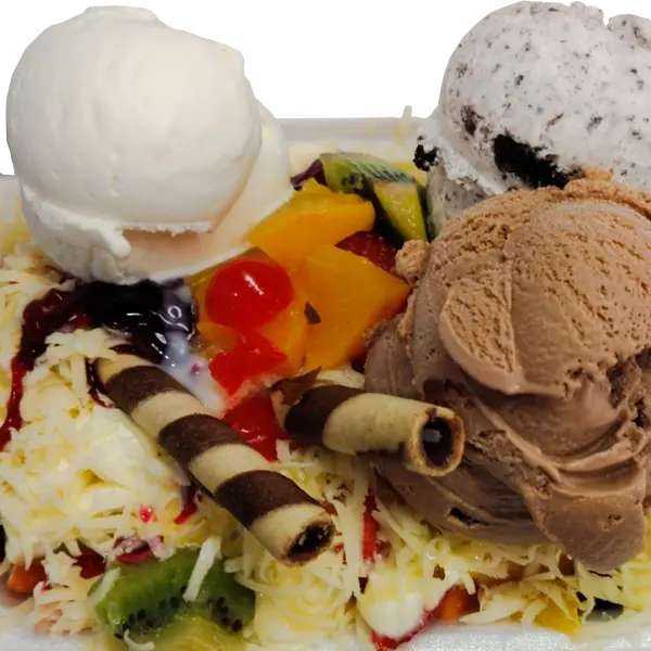 heladeria-robin-hood - Ensalada de frutas con 3 helados
