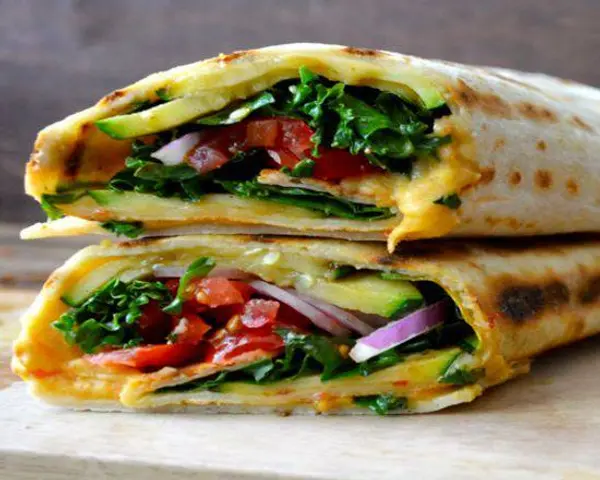 hella-good-sandwiches-salads - New York Vegetarian Wrap