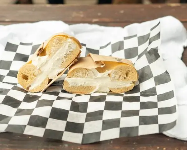 henry-higgins-boiled-bagels - Bagel with Plain Cream Cheese