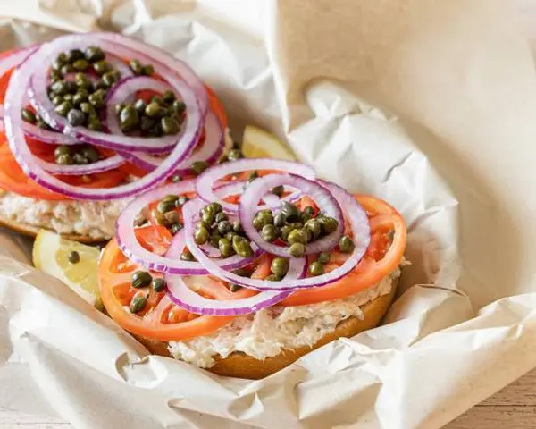 henry-higgins-boiled-bagels - Whitefish Salad Bagel