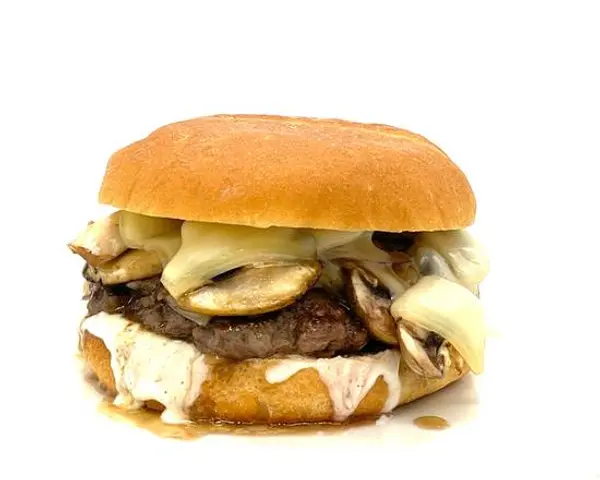 heroes-cafe - Swiss Mushroom Burger