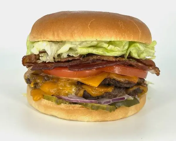 heroes-cafe - Double Bacon Cheeseburger