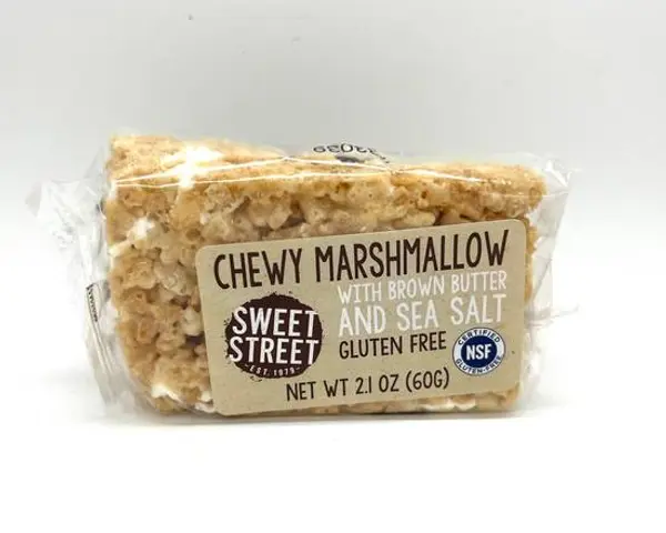 heroes-cafe - Chewy Marshmallow Rice Krispie with Brown Butter and Sea Salt