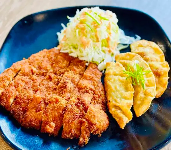 hodori - Pork Cutlet w/ Pork Dumpling (Donkatsu Combo)