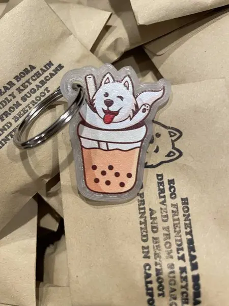 honeybear-boba - HBB Keychain Cup