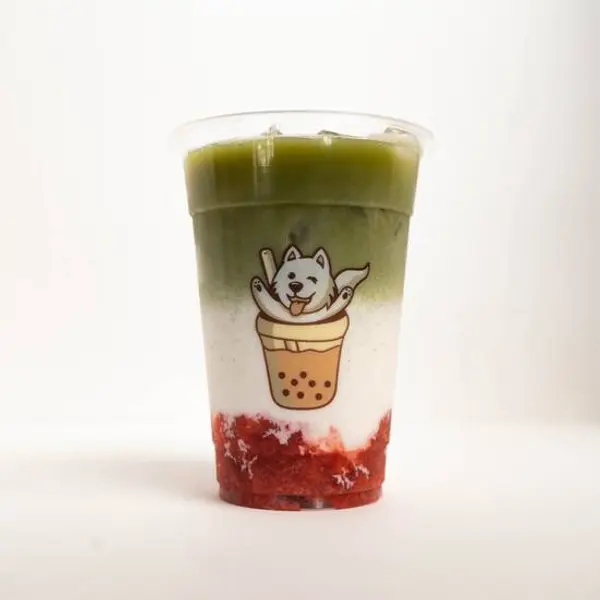 honeybear-boba - Strawberry Matcha Latte