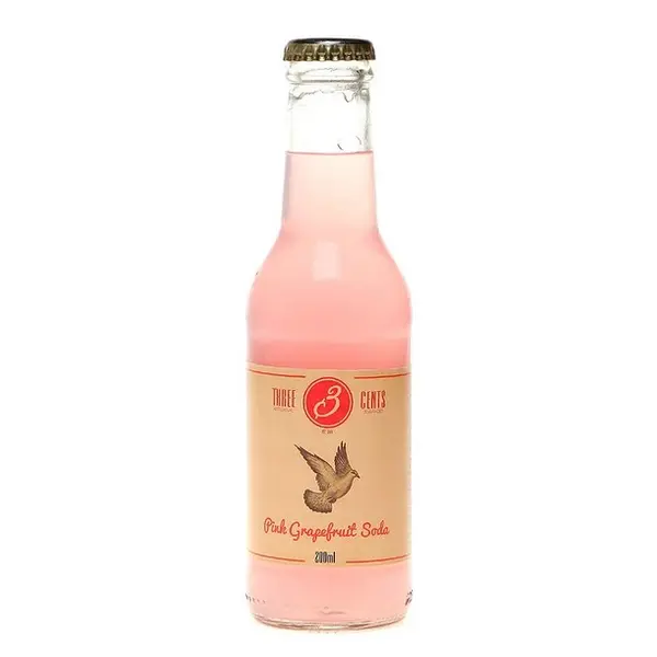 hoppers-cafe-street-food - Three Cents Pink Grapefruit Soda 0.2L