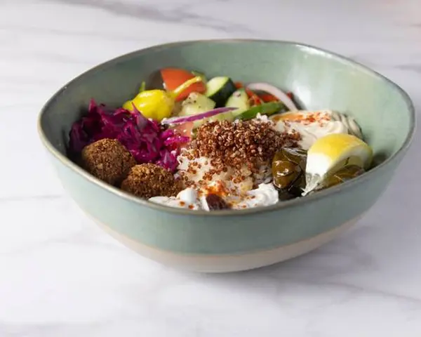 hummus-mediterranean-kitchen - Veggie Combo Bowl