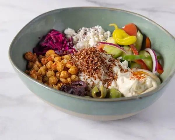 hummus-mediterranean-kitchen - Mediterranean Bowl