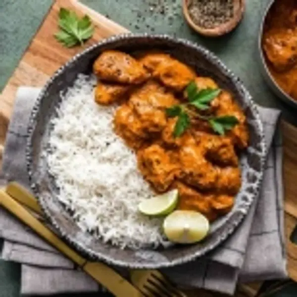 impero-restaurant - Butter chicken with basmati rice