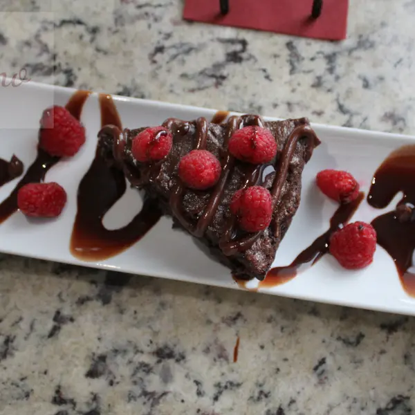 intimo-wine-bar-restaurant - Double Chocolate Raspberry Brownie