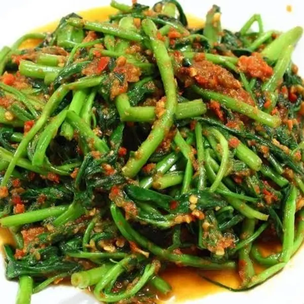 iqan-bakar-cheras-kampung-bharu - Kangkung Belacan (S)