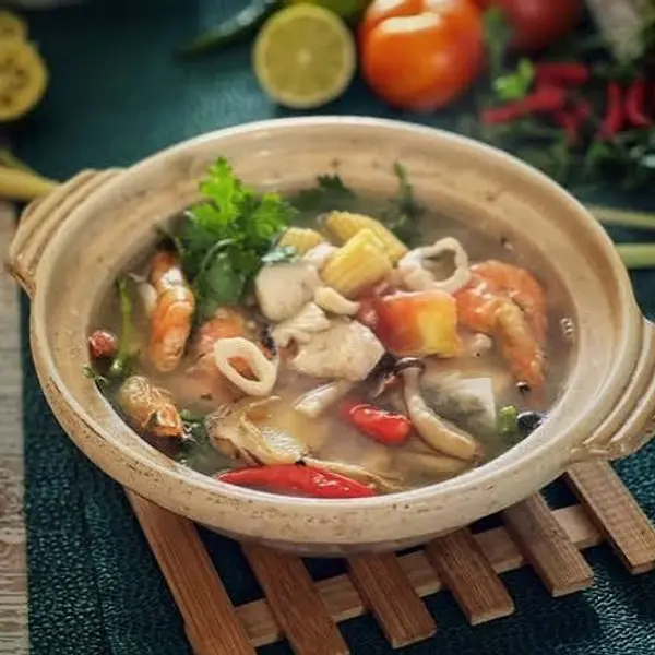 iqan-bakar-cheras-kampung-bharu - Tom Yam Claypot Putih