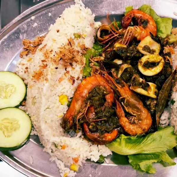 iqan-bakar-cheras-kampung-bharu - Nasi Goreng Iqan Special Seafood (S)