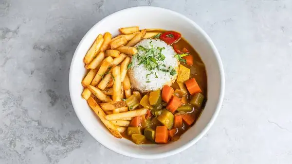 irish-times - Irish Curry, Rice & Chips