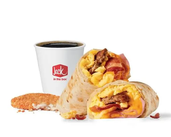 jack-in-the-box - Meat Lovers Breakfast Burrito Combo