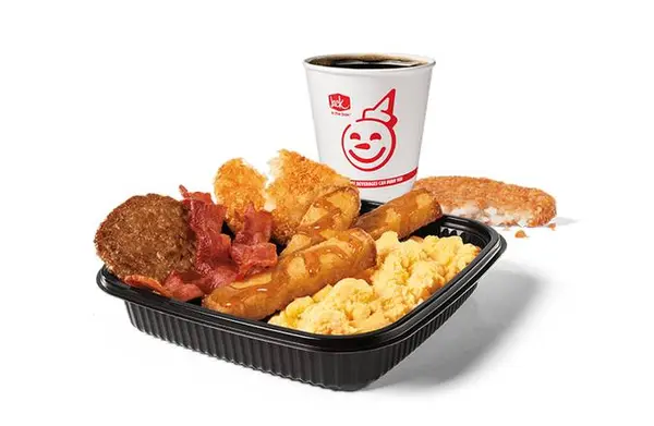 jack-in-the-box - 3PC French Toast Sticks Platter w/ Bacon & Sausage Combo