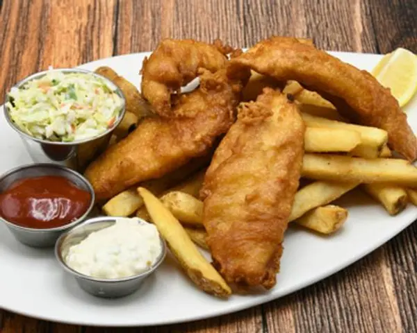 jakes-grill - Craft Beer Battered Alaskan Cod Fish & Chips