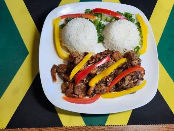 jamaican-homestyle-cuisine - Shrimps in Brown Stew