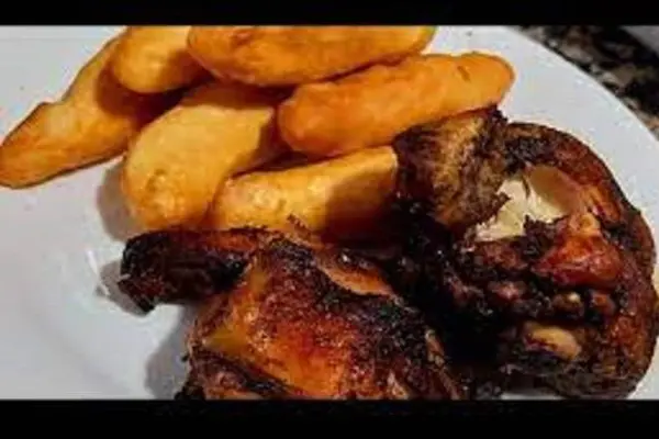 jamaican-homestyle-cuisine - Leg Quarter And Festivals (4 pcs)