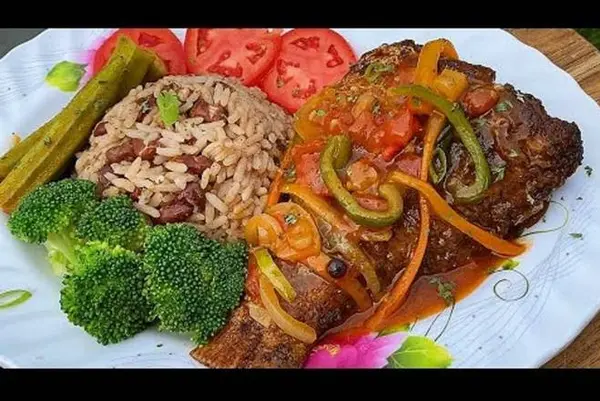 jamaican-homestyle-cuisine - Red Snapper in Brown Stew (No orders after 6:00 pm)