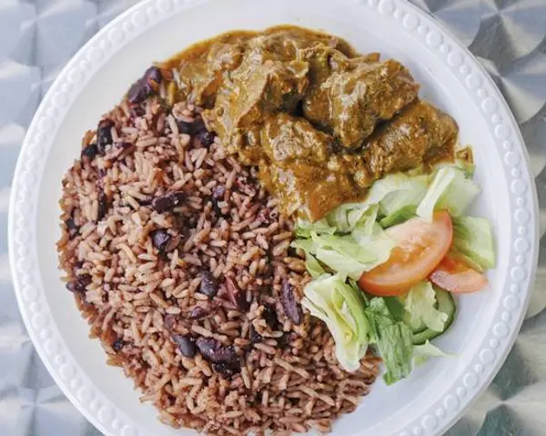 jamaican-homestyle-cuisine - Curry Goat Meal