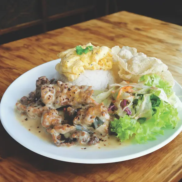 java-flava-cafe - Spicy Buttermilk Chicken Rice